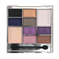 L.A. Colors Color Block 10 Color Eyeshadow Palette Group-Cool Glam