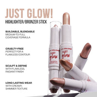 L.A. Colors Just Glow Highlighter & Bronzer Stick Group-Copper Haze