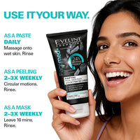 Eveline Cosmetics Facemed+ Purifying Facial Wash Paste With Activated Carbon 150 ml Eveline Cosmetics Facemed+ Purifying Facial Wash Paste With Activated Carbon 150 ml