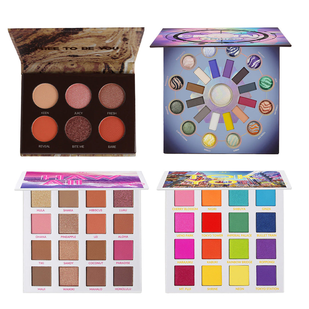 BH Cosmetics Eyeshadow Palette Collection – Pack of 4