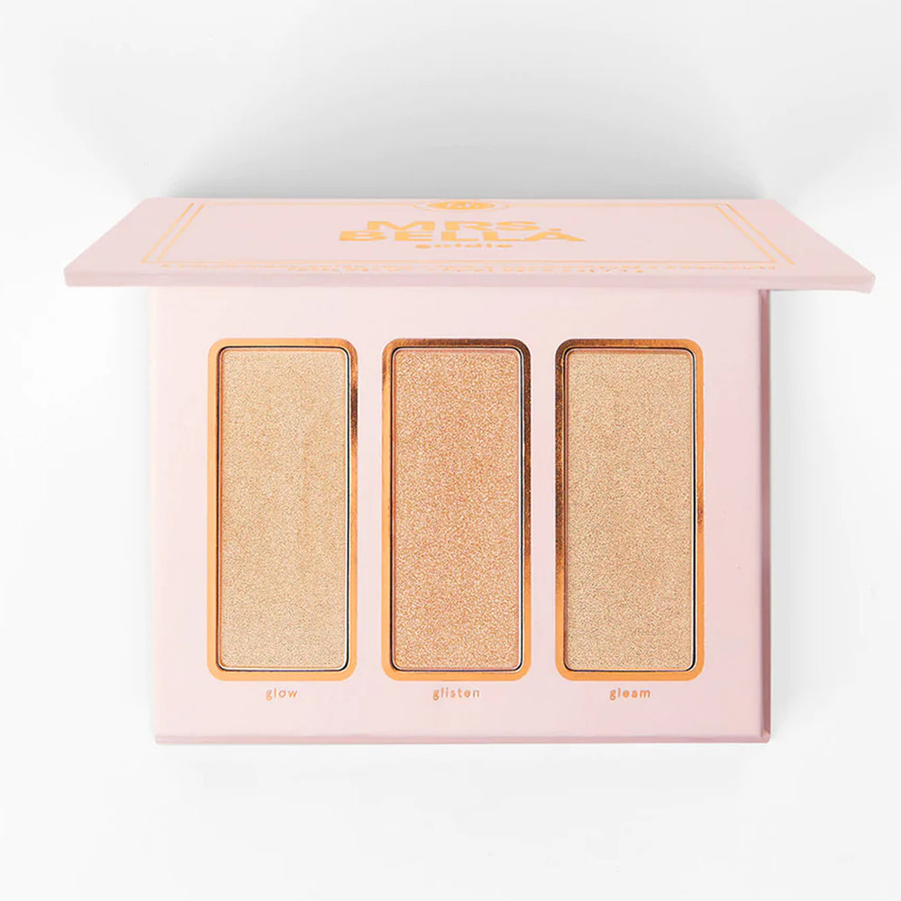 BH Cosmetics Mrs. Bella Goldie 3 Color Highlighter Trio