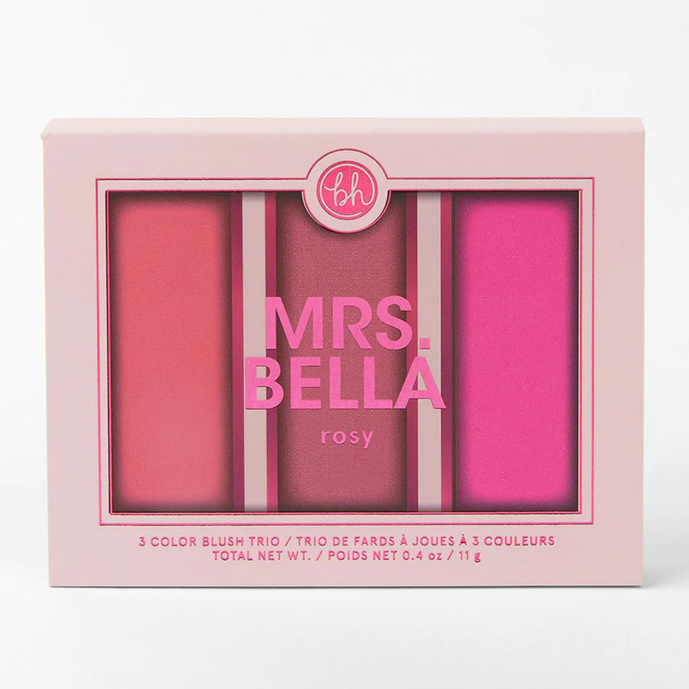 BH Cosmetics Mrs. Bella Rosy 3 Color Blush Trio BH Cosmetics Mrs. Bella Rosy 3 Color Blush Trio