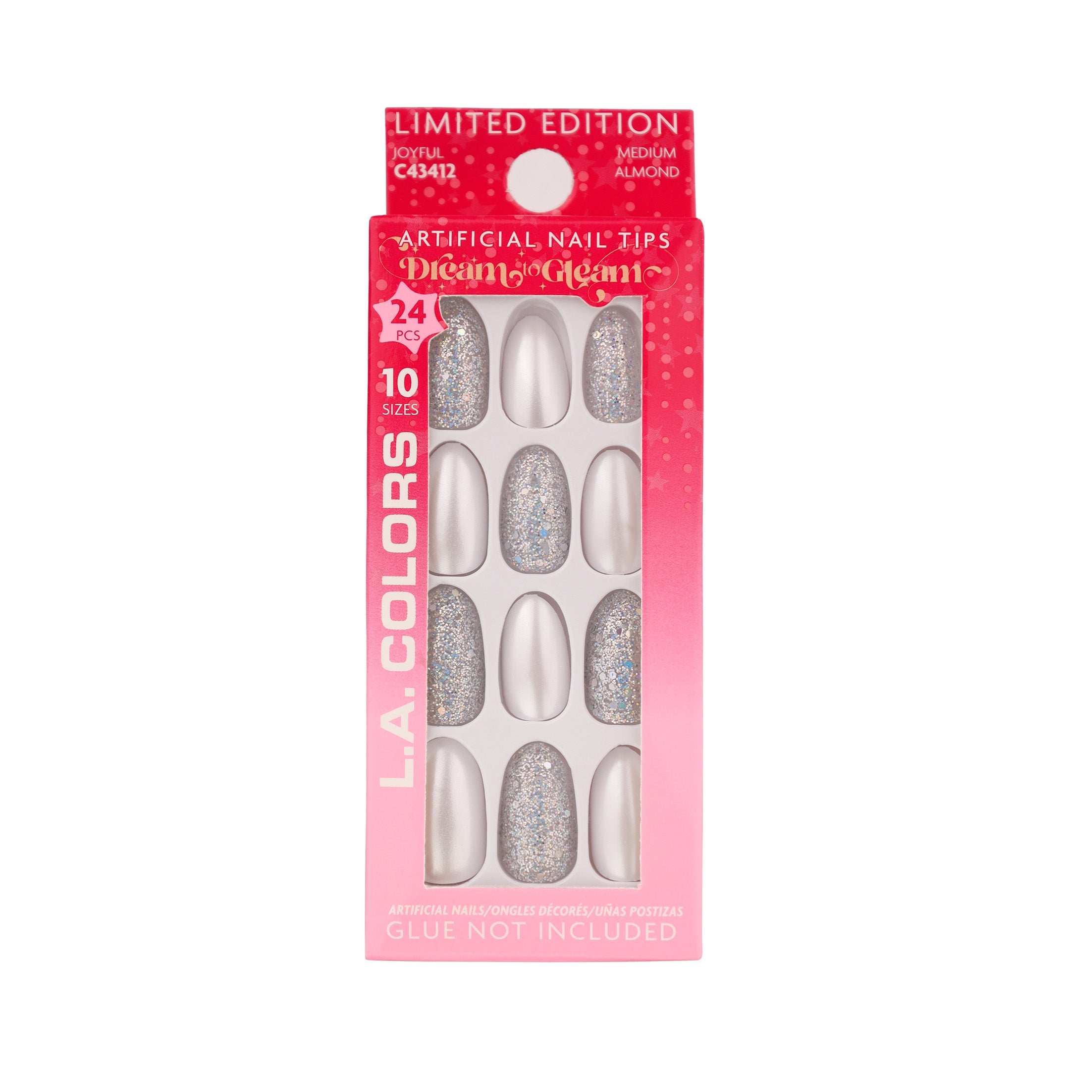 L.A. Colors 24 Pcs Artificial Nails On! Stocking Stuffer L.A. Colors 24 Pcs Artificial Nails On! Stocking Stuffer