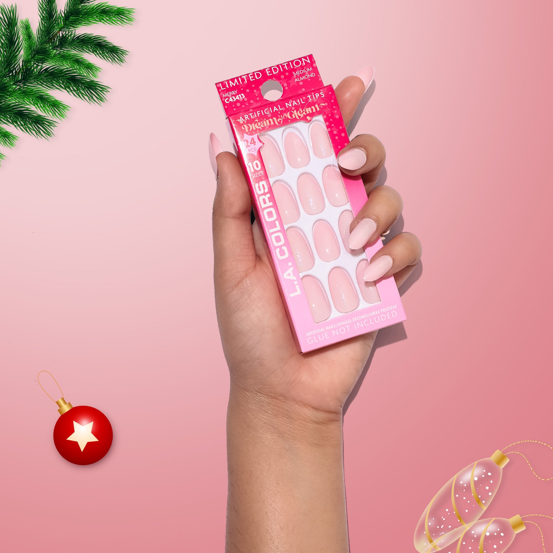 L.A. Colors 24 Pcs Artificial Nails On! Stocking Stuffer L.A. Colors 24 Pcs Artificial Nails On! Stocking Stuffer