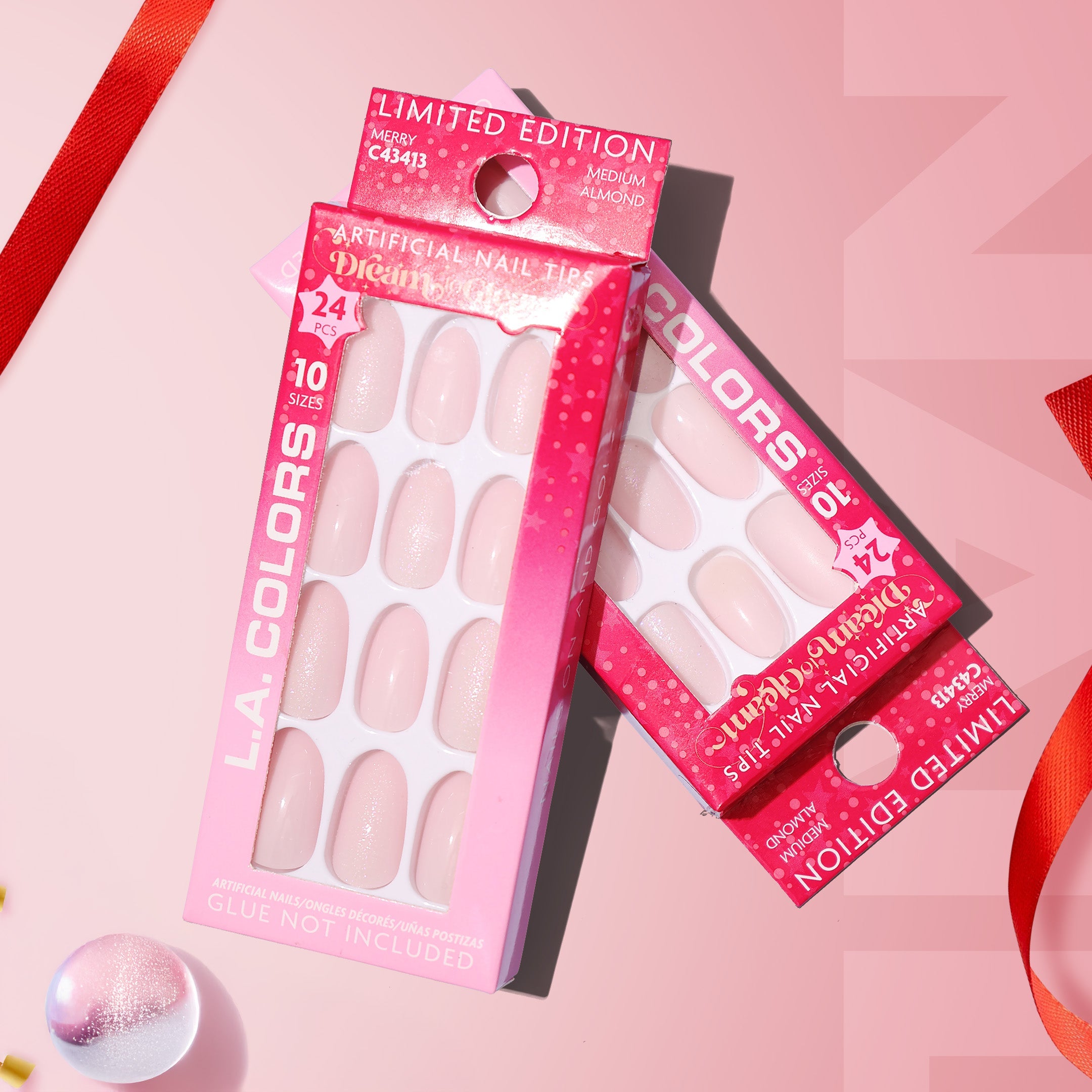 L.A. Colors 24 Pcs Artificial Nails On! Stocking Stuffer L.A. Colors 24 Pcs Artificial Nails On! Stocking Stuffer