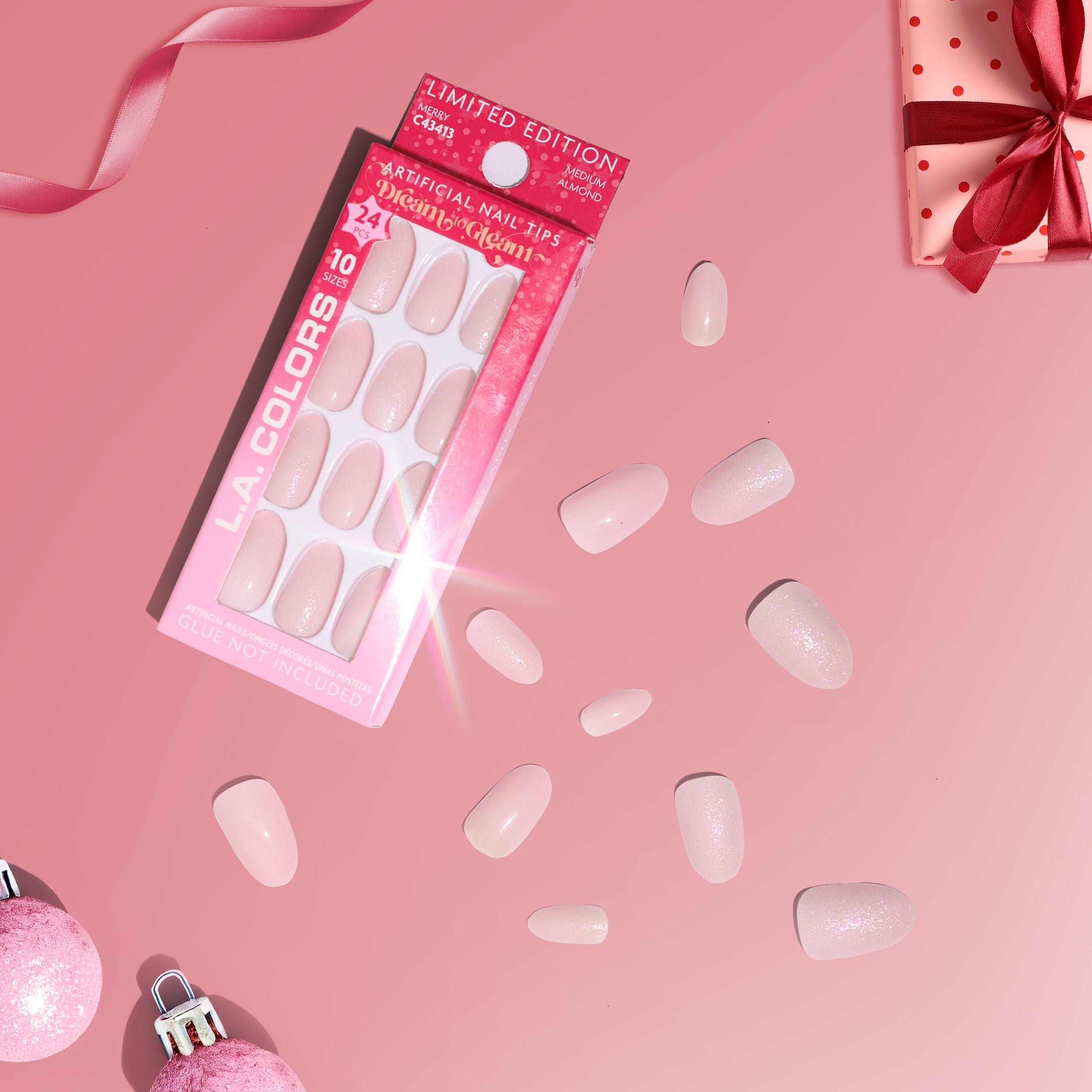 L.A. Colors 24 Pcs Artificial Nails On! Stocking Stuffer L.A. Colors 24 Pcs Artificial Nails On! Stocking Stuffer