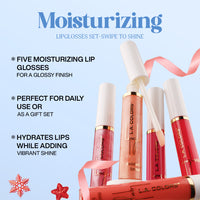 L.A. Colors 5 Pcs Moisturizing Lip glosses Set - Swipe to Shine L.A. Colors 5 Pcs Moisturizing Lip glosses Set - Swipe to Shine