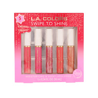 L.A. Colors 5 Pcs Moisturizing Lip glosses Set - Swipe to Shine L.A. Colors 5 Pcs Moisturizing Lip glosses Set - Swipe to Shine