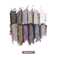 L.A. Colors Day to Night 12 Color Eyeshadow Group-Nightfall