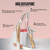 L.A. Colors Holographic Lip Gloss Group-Gold Rush