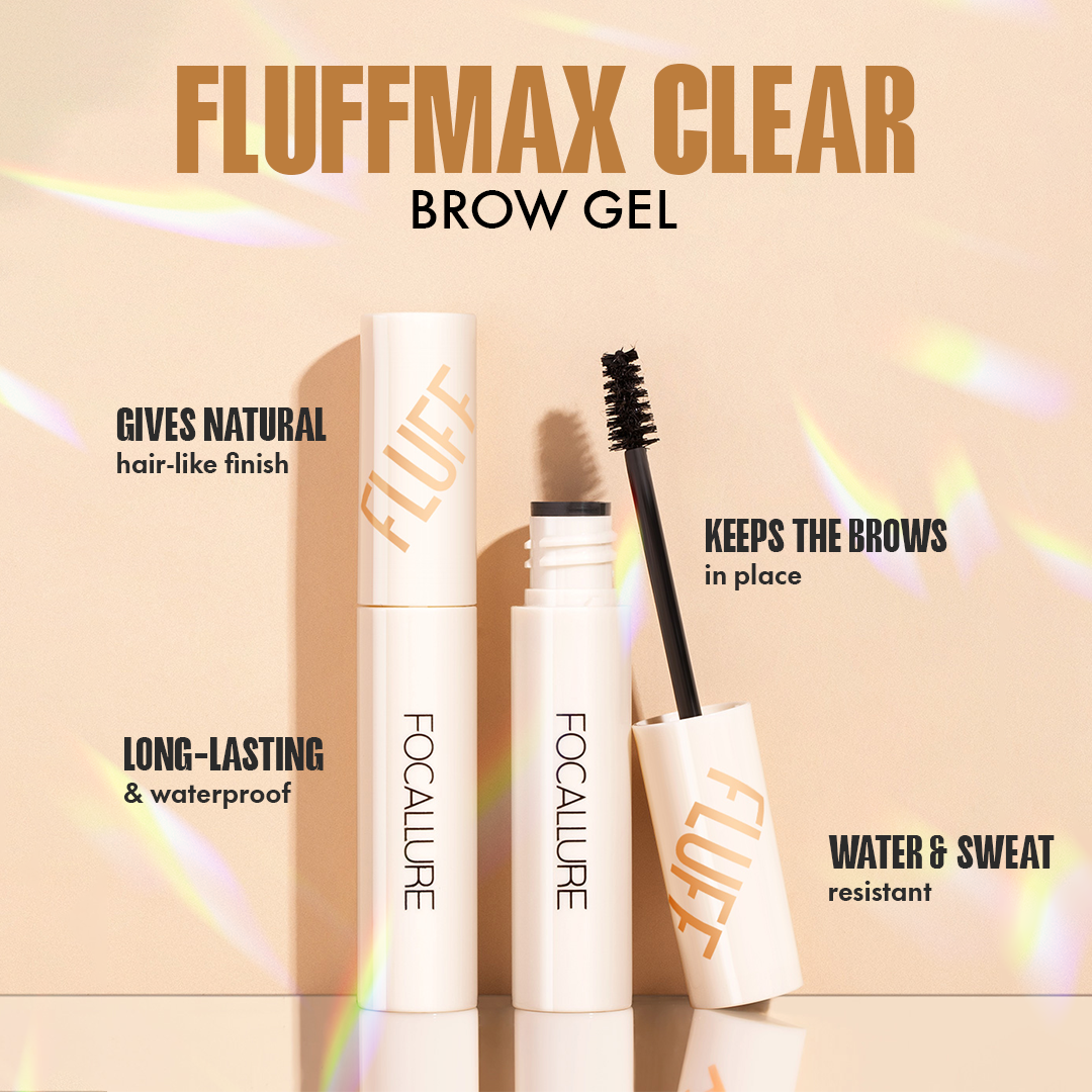 Focallure Fluffmax Clear Brow Gel - DARK BROWN