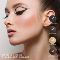 Focallure Lasting Soft Gel Eyeliner Pencil Group-Black With Shimmer