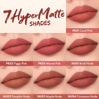 Focallure Transferproof Long Lasting Matte Lipstick Group - NU02 Pumpkin Nude 02