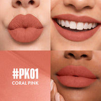 Focallure Transferproof Long Lasting Matte Lipstick Group - PK01 Coral Pink 05