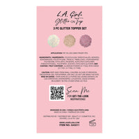 Glitter On Top 3pc Glitter Topper Set Glitter On Top 3pc Glitter Topper Set