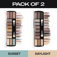 Day to Night 12 Color Eyeshadow - Pack of 2 Group-Sunset & Daylight