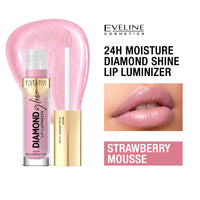 Eveline Cosmetics Lip Gloss Diamond Glow Lip Luminizer Group-08 HONEY GLAM