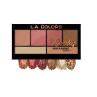L.A. Colors So Cheeky Blush and Highlight Palette L.A. Colors So Cheeky Blush and Highlight Palette