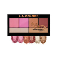 L.A. Colors So Cheeky Blush and Highlight Palette L.A. Colors So Cheeky Blush and Highlight Palette