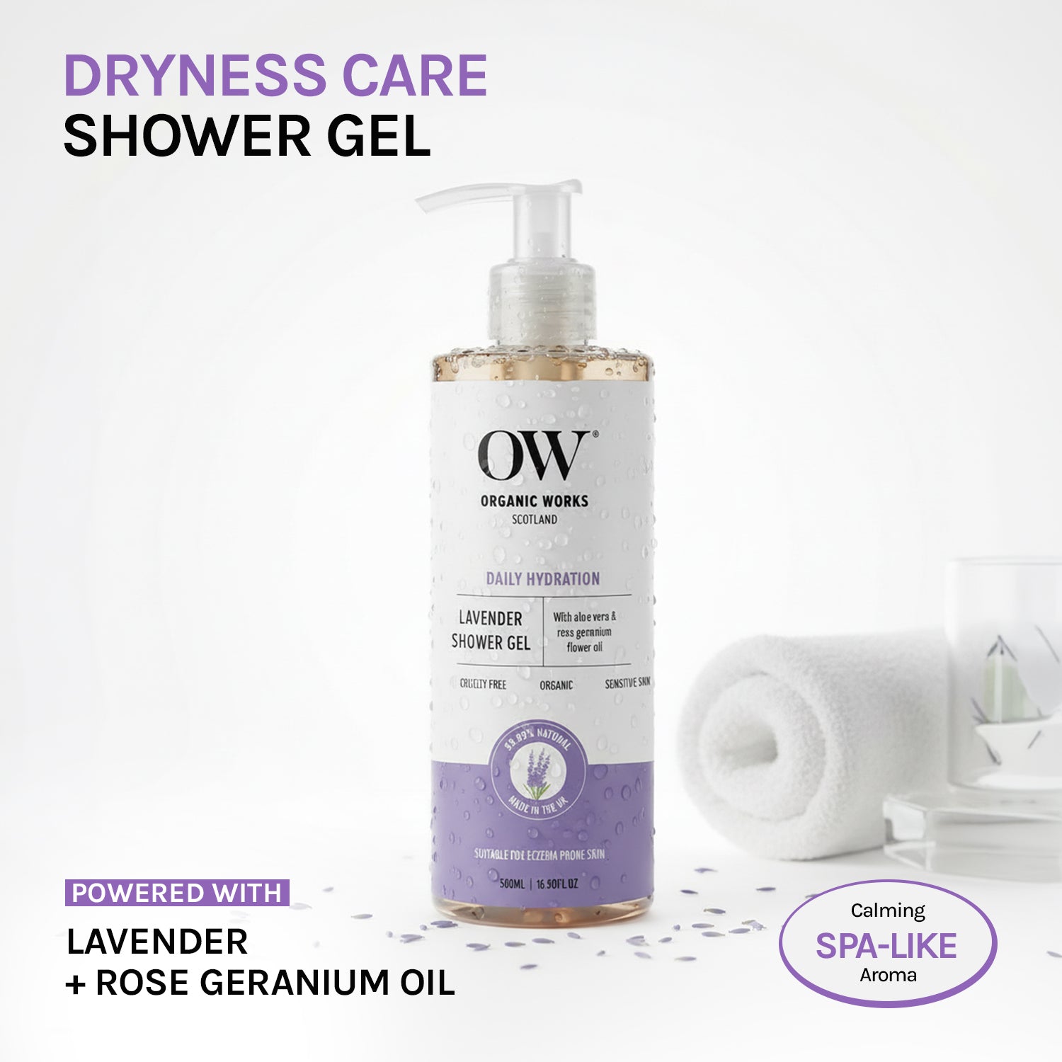 Lavender Relax & Replenish Shower Gel - 500ml