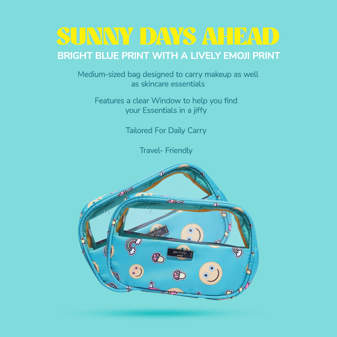 Pigment Play X Emoji Sunny Days Ahead Cosmetic Bag