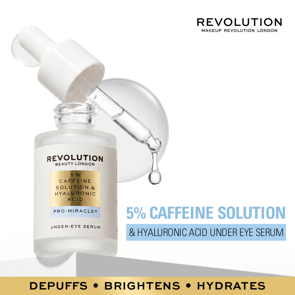 Revolution Pro Miracle 5% Caffeine Solution & Hyaluronic Acid Under Eye Serum