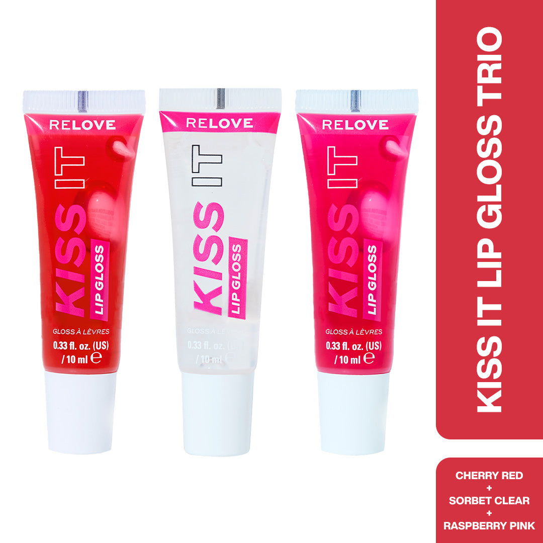 Relove Kiss It Lip Gloss - Pack of 3