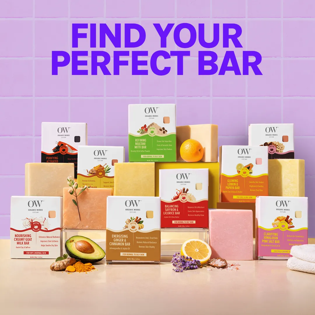 Organic Works Natural Purifying Activated Charcoal Soap for Blemish-Prone Skin