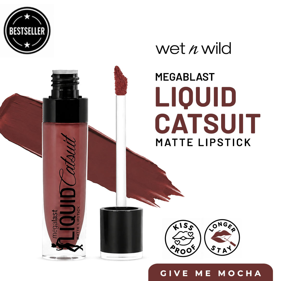 Wet n Wild Megalast Liquid Catsuit Matte Lipstick - Give Me Mocha