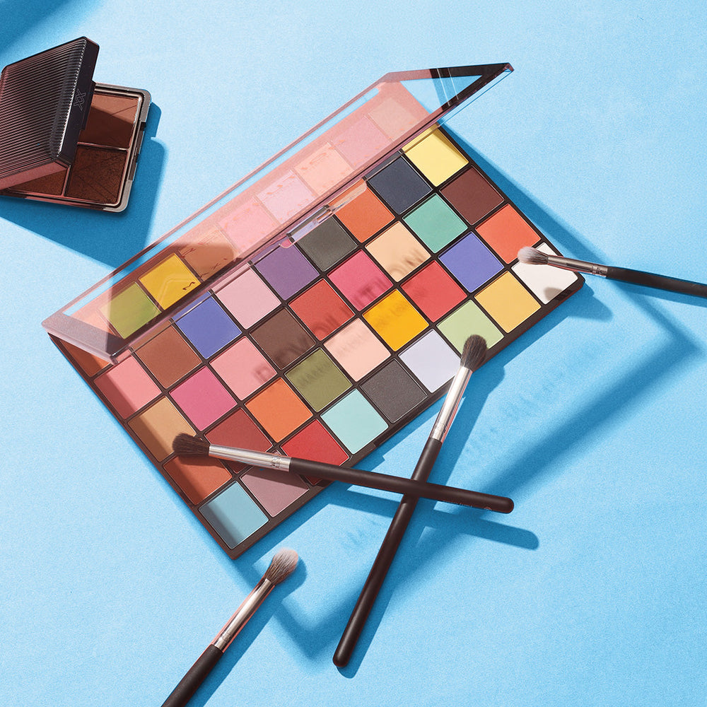 HOK Makeup Makeup Revolution Maxi Reloaded Palette Monster Mattes Makeup Revolution 929A Eyes Eyeshadow Eyeshadow Palette High Risk Makeup revolution