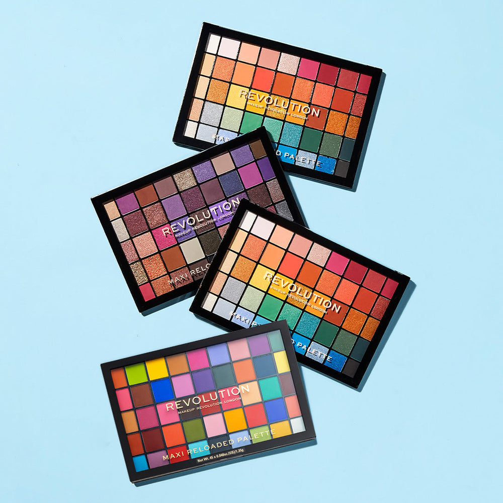HOK Makeup Makeup Revolution Maxi Reloaded Palette Monster Mattes Makeup Revolution 929A Eyes Eyeshadow Eyeshadow Palette High Risk Makeup revolution