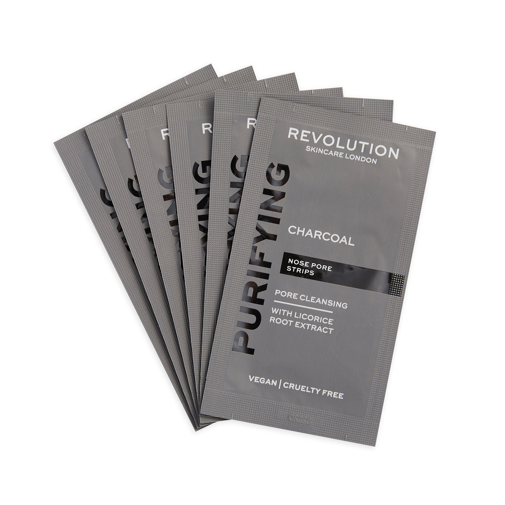 Revolution Skincare Pore Cleansing Charcoal Nose Strips - HOK Makeup