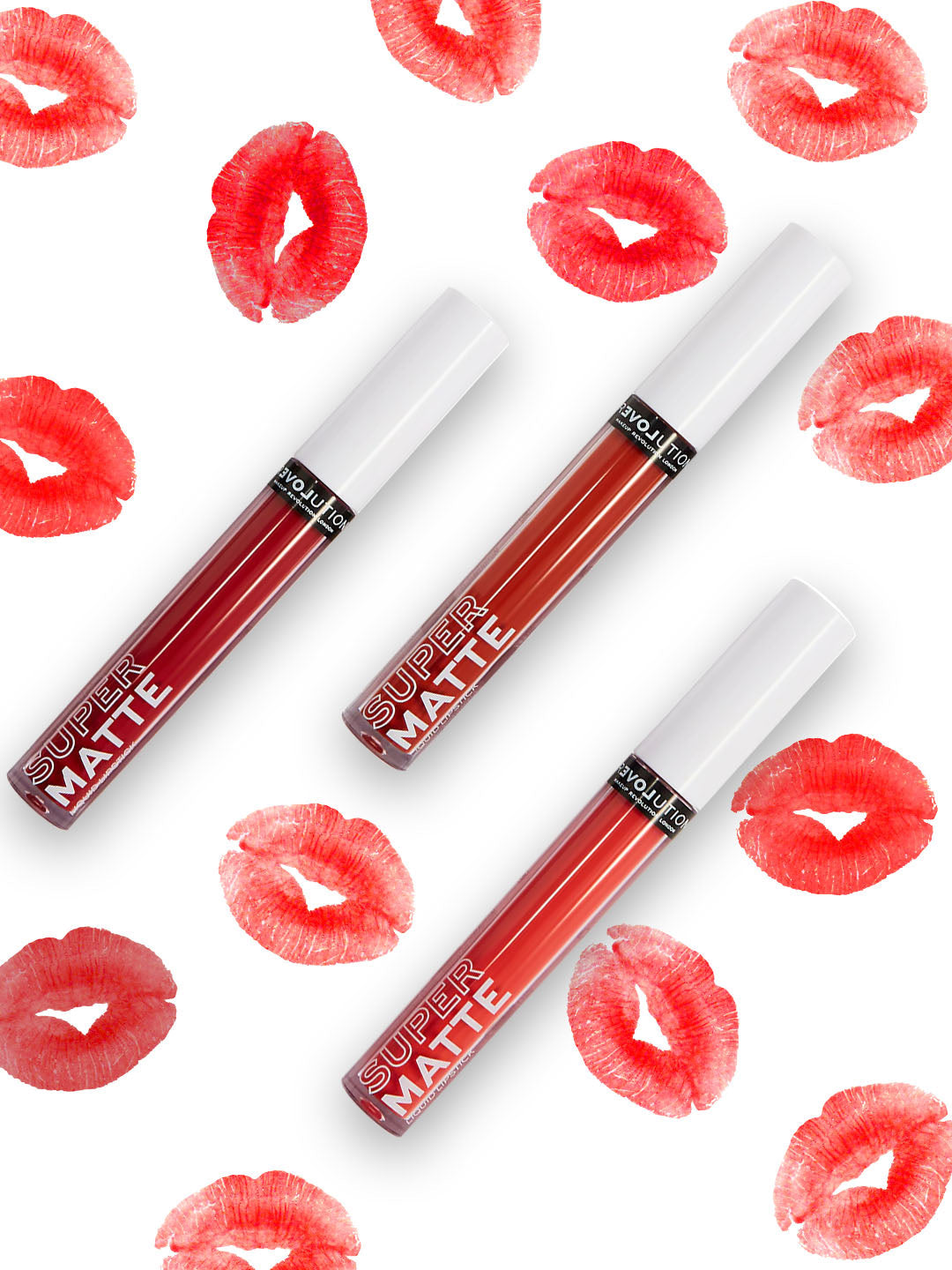 Revolution Relove Supermatte Liquid Lip Set Heat