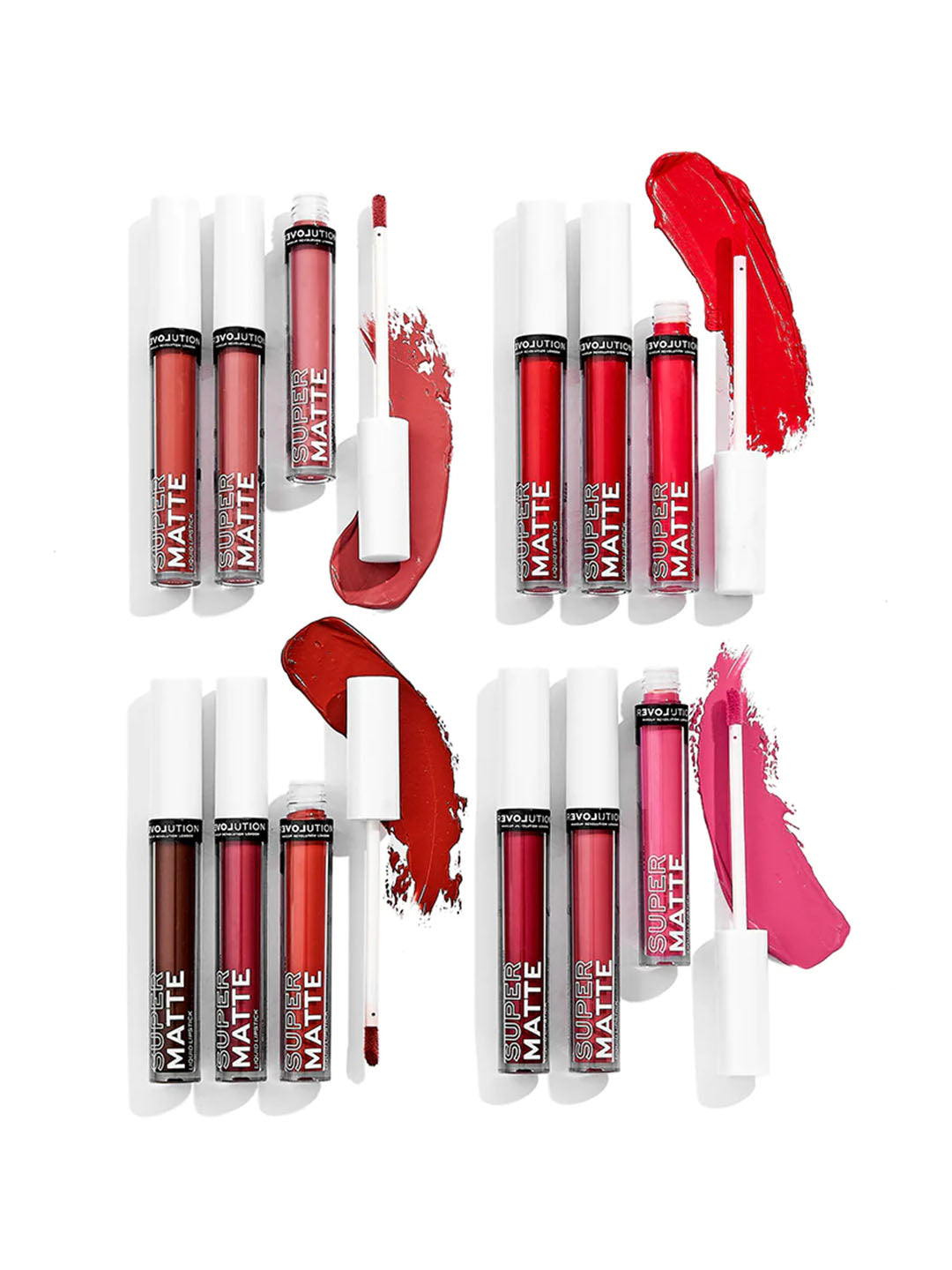 Revolution Relove Supermatte Liquid Lip Set Heat