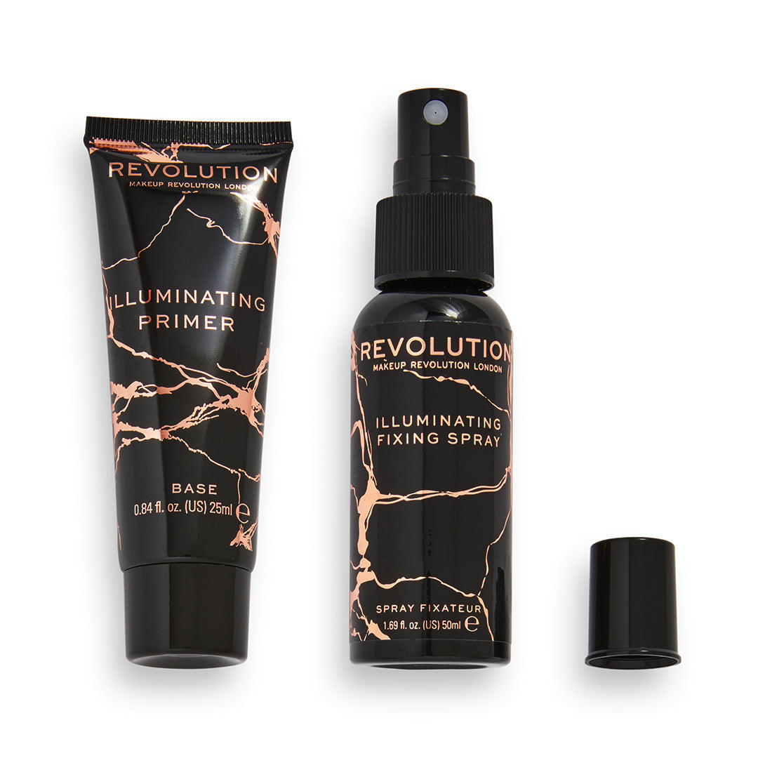 Makeup Revolution Illuminating Prime & Fix Duo Gift Set