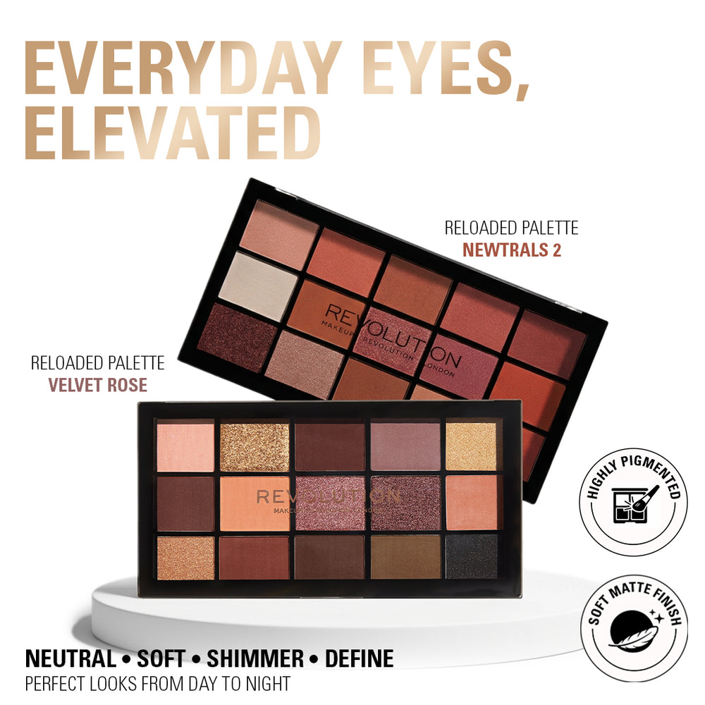 Reloaded Eyeshadow Palette -(Newtrals 2 + Velvet Rose)