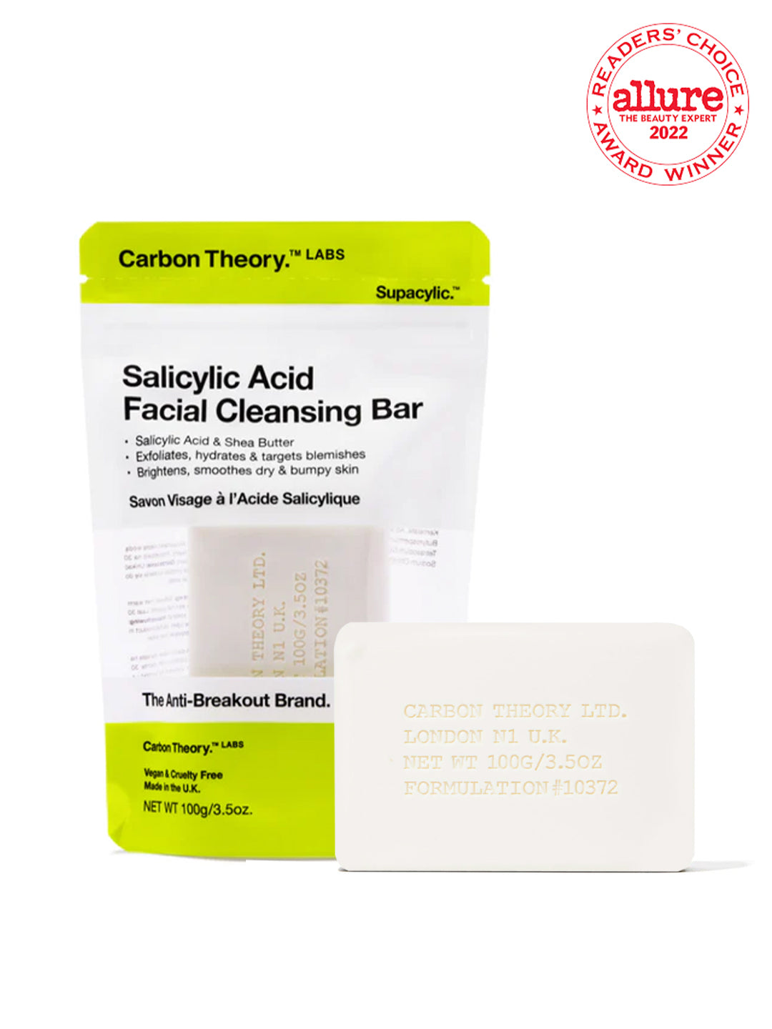 Carbon Theory Salicylic Acid Cleansing Bar 100 gm