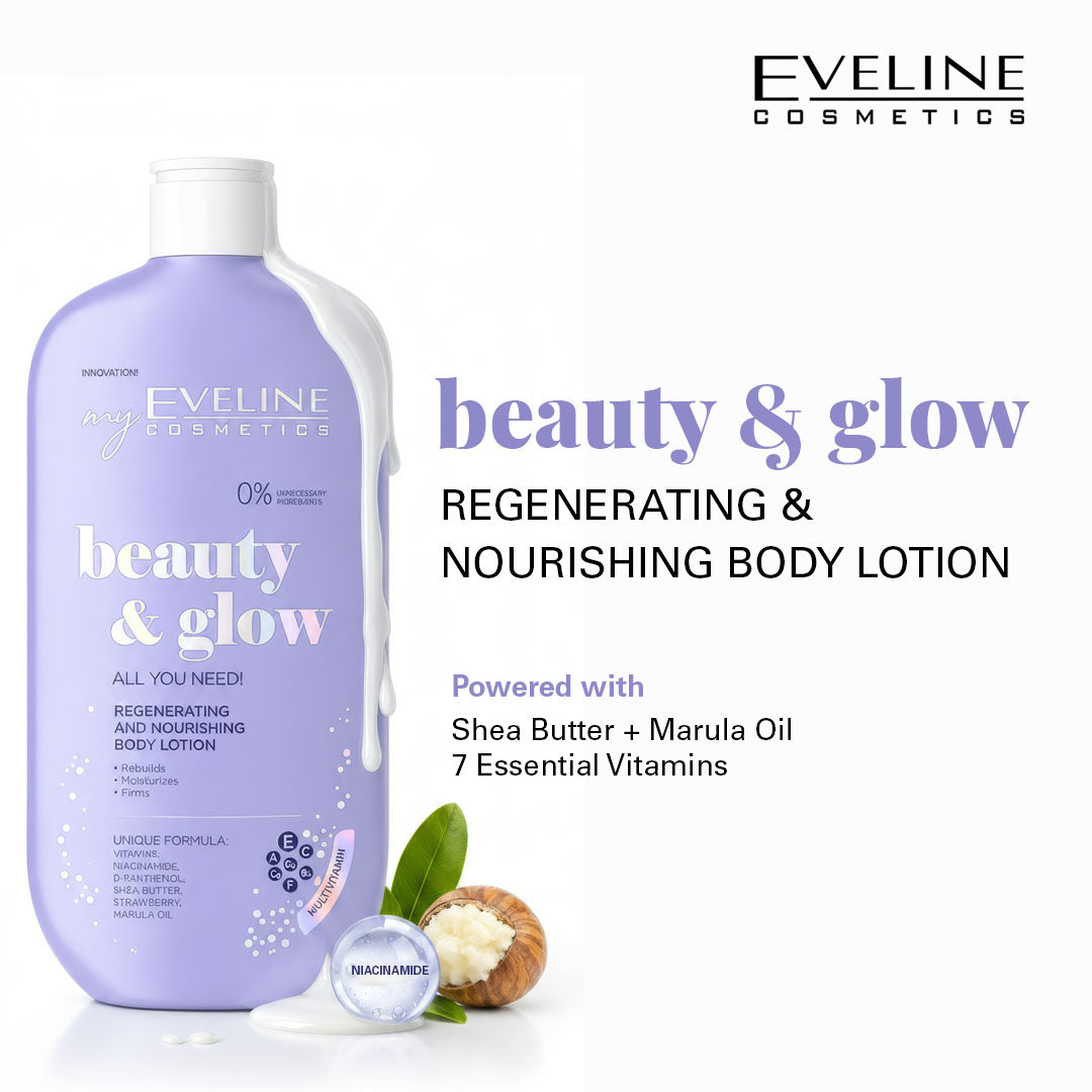 Eveline Cosmetics Beauty & Glow Regenerating And Nourishing Body Lotion 350 ml