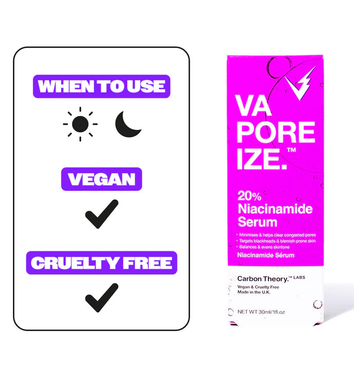 Carbon Theory Vaporize 20% Niacinamide Serum 30 ml