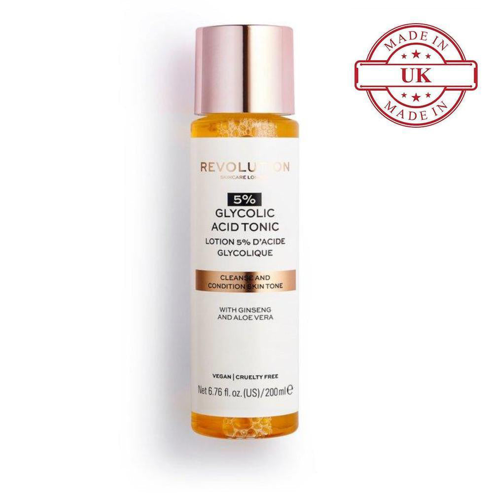 Makeup Revolution Skin 5% Glycolic Acid Tonic - HOK Makeup