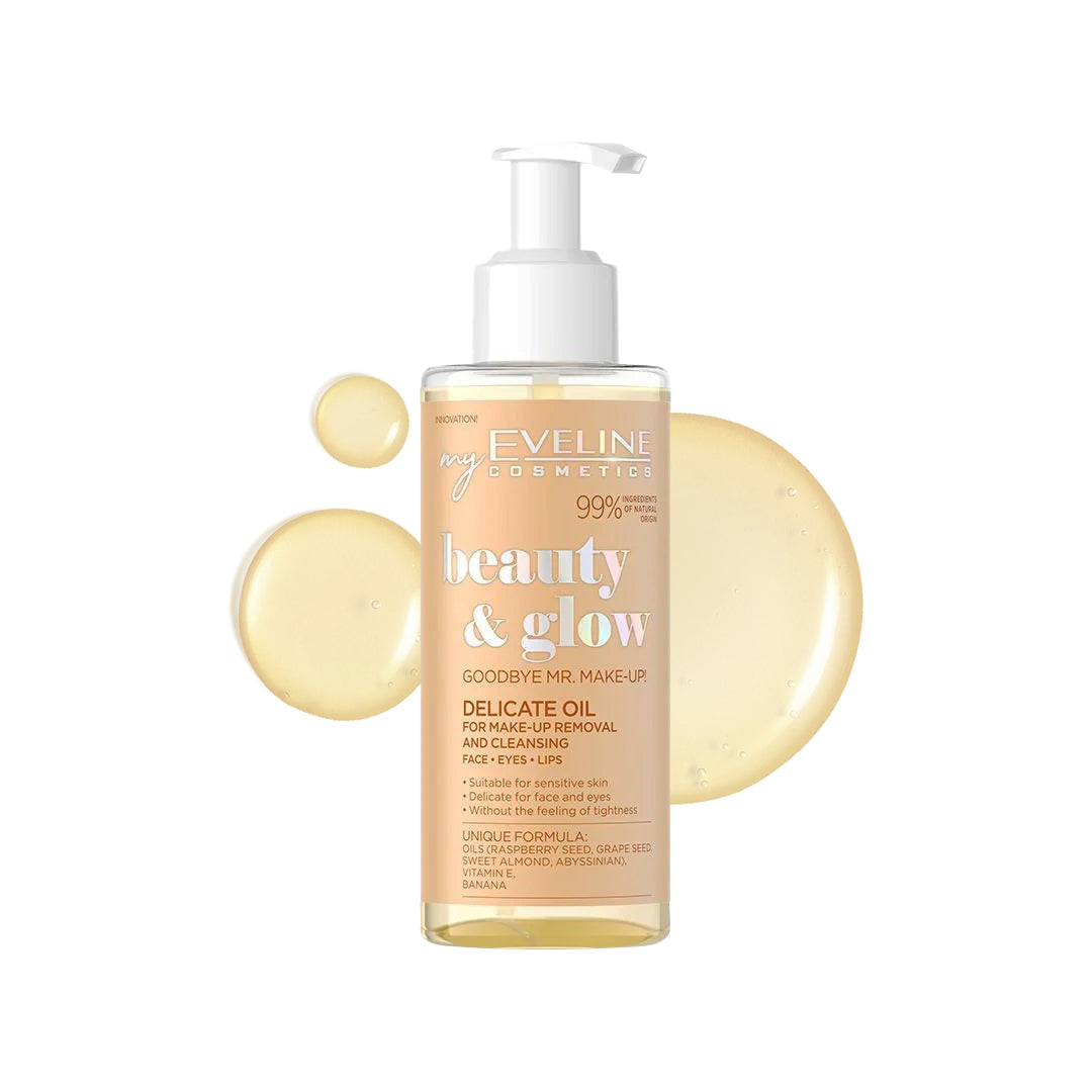 Eveline Cosmetics Beauty & Glow Delicate Make-Up Removing And Cleansing Oil 145 ml