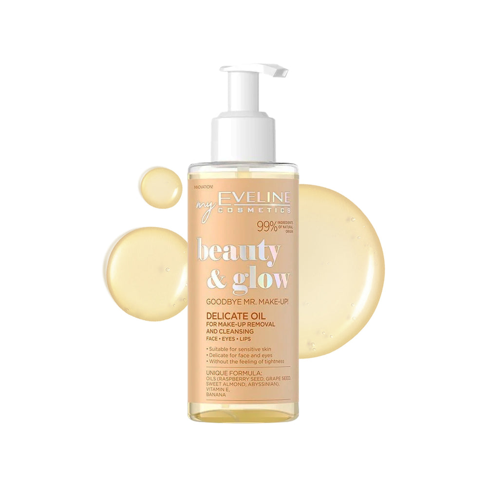 Eveline Cosmetics Beauty & Glow Delicate Make-Up Removing And Cleansing Oil 145 ml