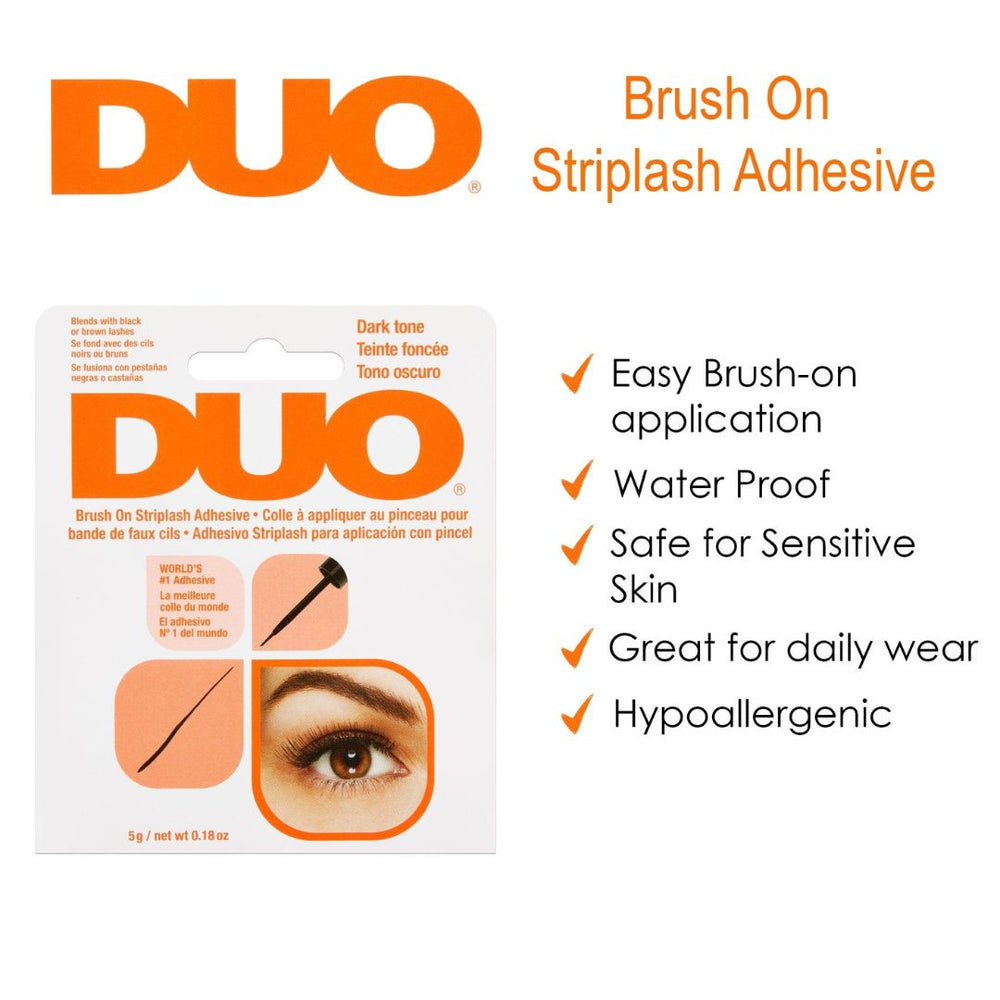 DUO Brush On Striplash Adhesive, Dark