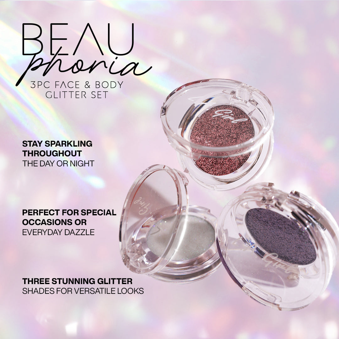 L.A. Girl BeauPhoria 3Pc Glitter Topper Gift Set