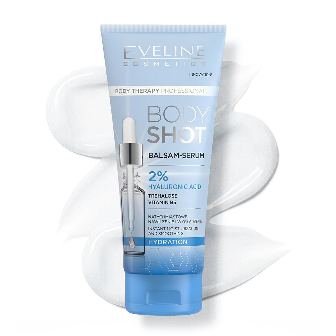 Eveline Cosmetics Body Shot Balm-serum 2% Hyaluronic Acid Hydration 200 ml