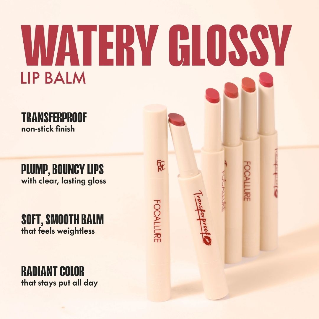 Transferproof Watery Lip Balm - Pack of 3