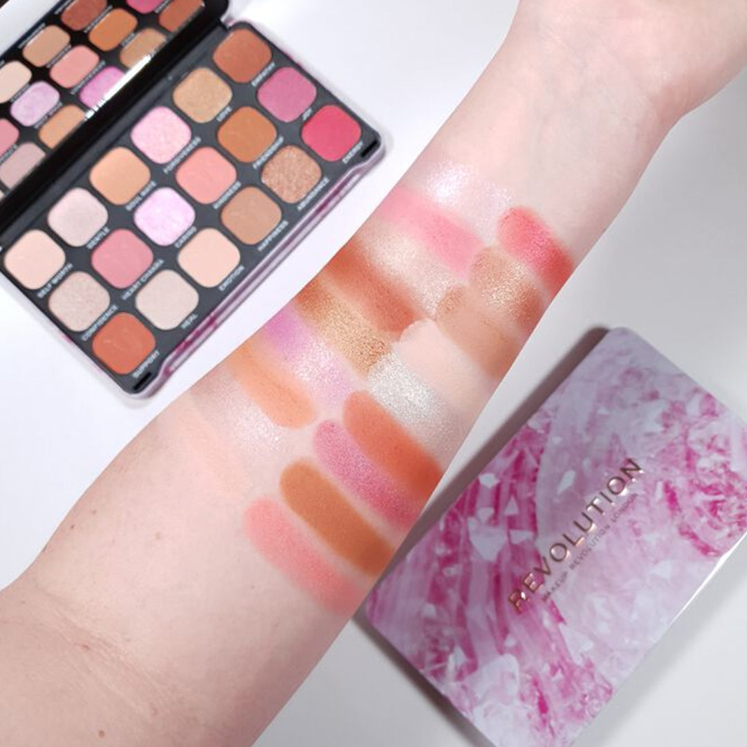 Makeup Revolution Crystal Aura Forever Flawless Shadow Palette Rose Quartz