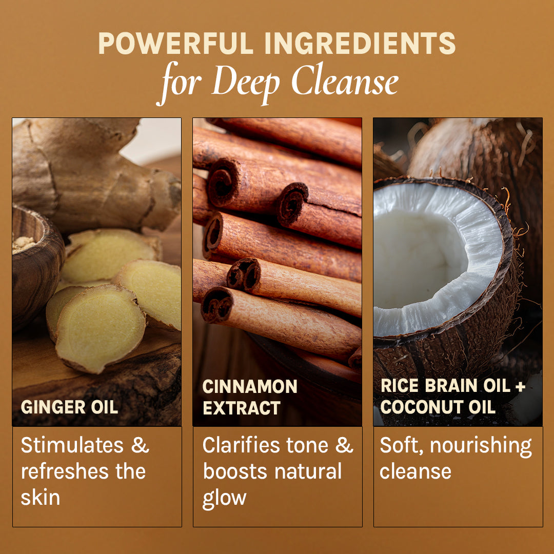 Organic Works Natural Energising Ginger & Cinnamon Soap for Normal to Oily Skin