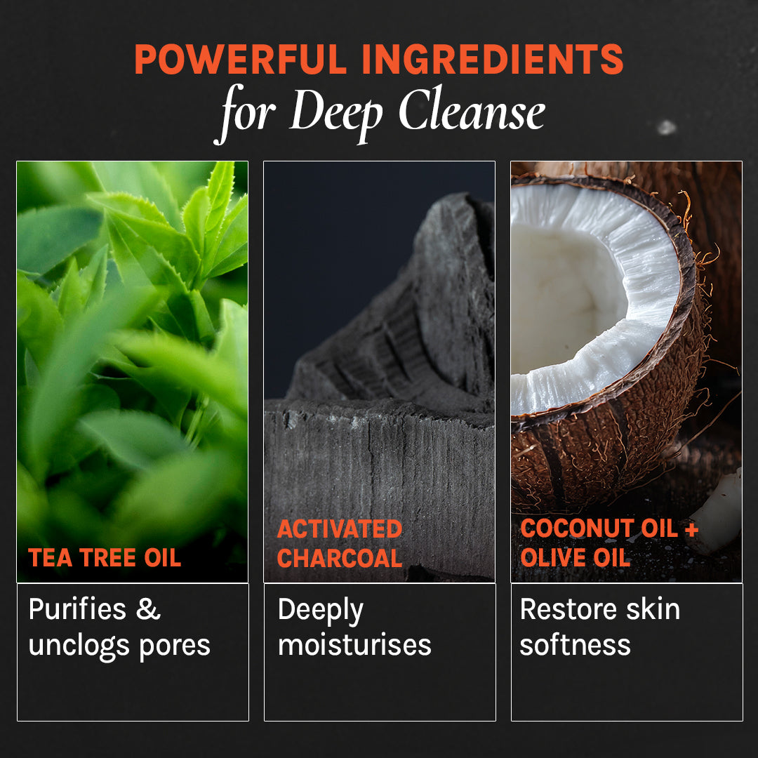 Organic Works Natural Purifying Activated Charcoal Soap for Blemish-Prone Skin