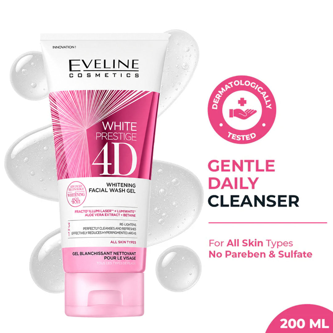 White Prestige 4D Whitening Facial Wash Gel